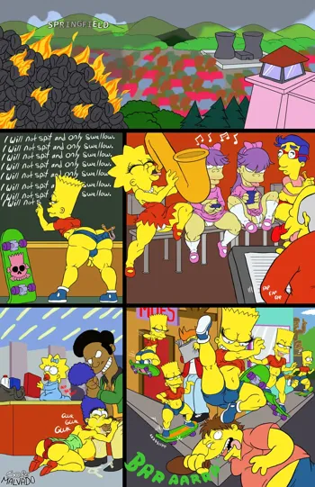 The Simpsons by Josemalvado, English