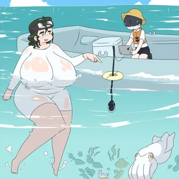 海女vs巨大イカ, 日本語